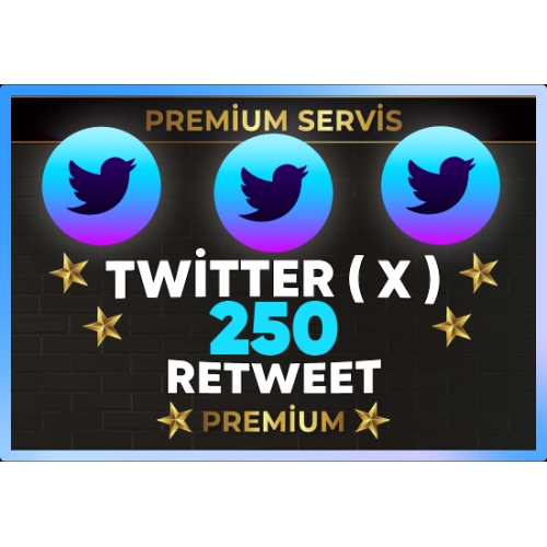  ⚡  PREMİUM  TWİTTER  X  250 RETWEET ⚡